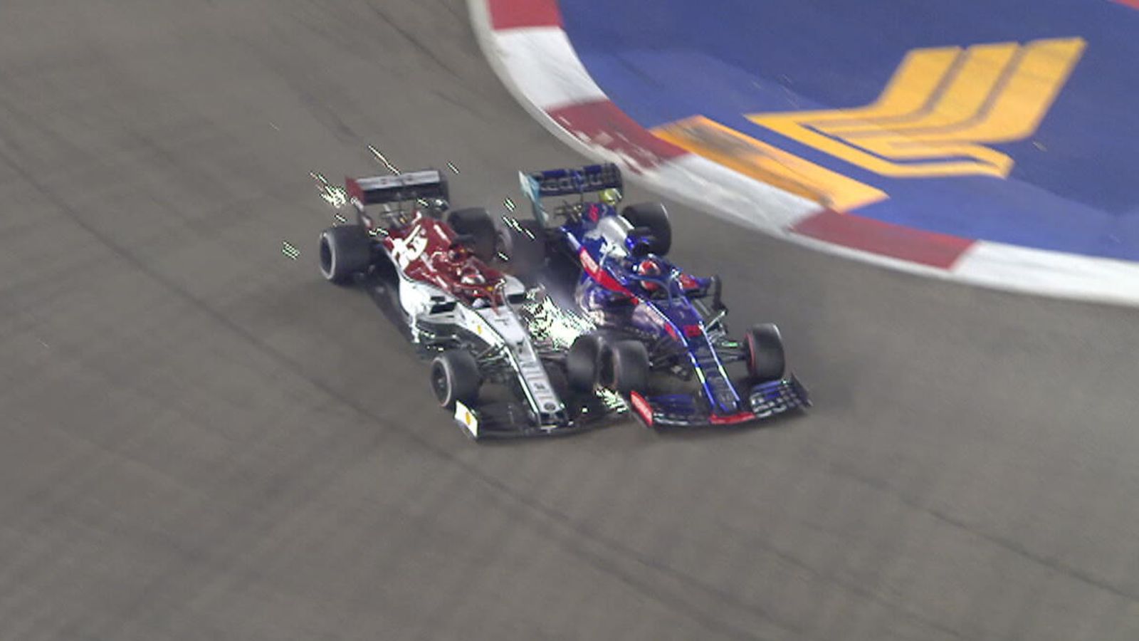 Kimi crashes out of Singapore GP! | F1 News | Sky Sports