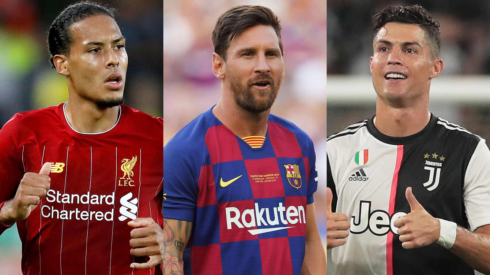 Virgil van Dijk, Lionel Messi and Cristiano Ronaldo on FIFA The Best  shortlist | Football News | Sky Sports