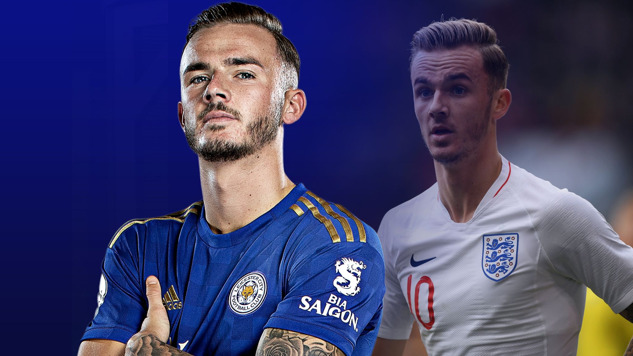 Leicester Home Blue Soccer Jerseys 2019  James maddison, Soccer jersey,  Leicester city football
