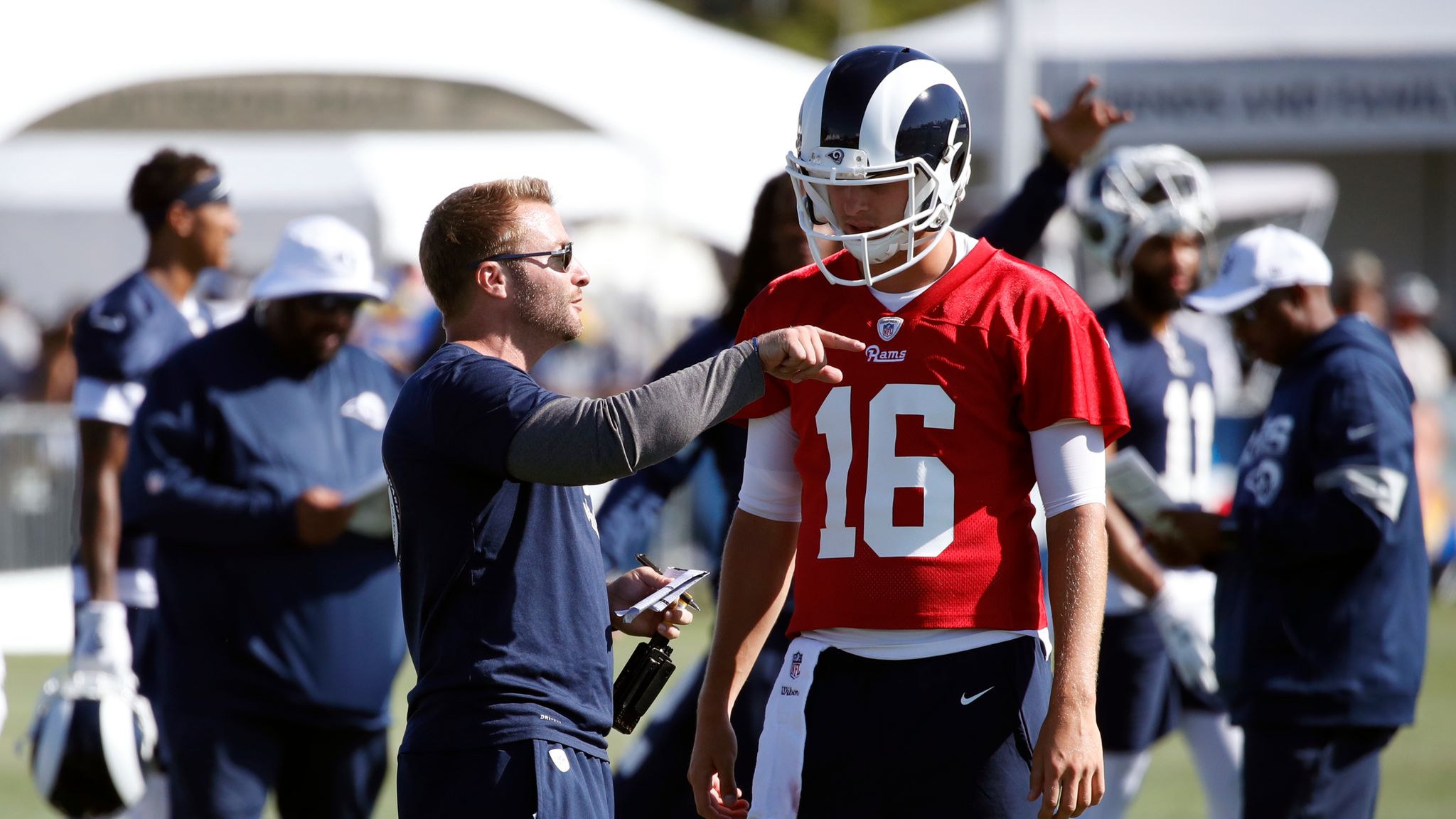 Los Angeles Rams sign Jared Goff to record $110m guaranteed extension, NFL  News