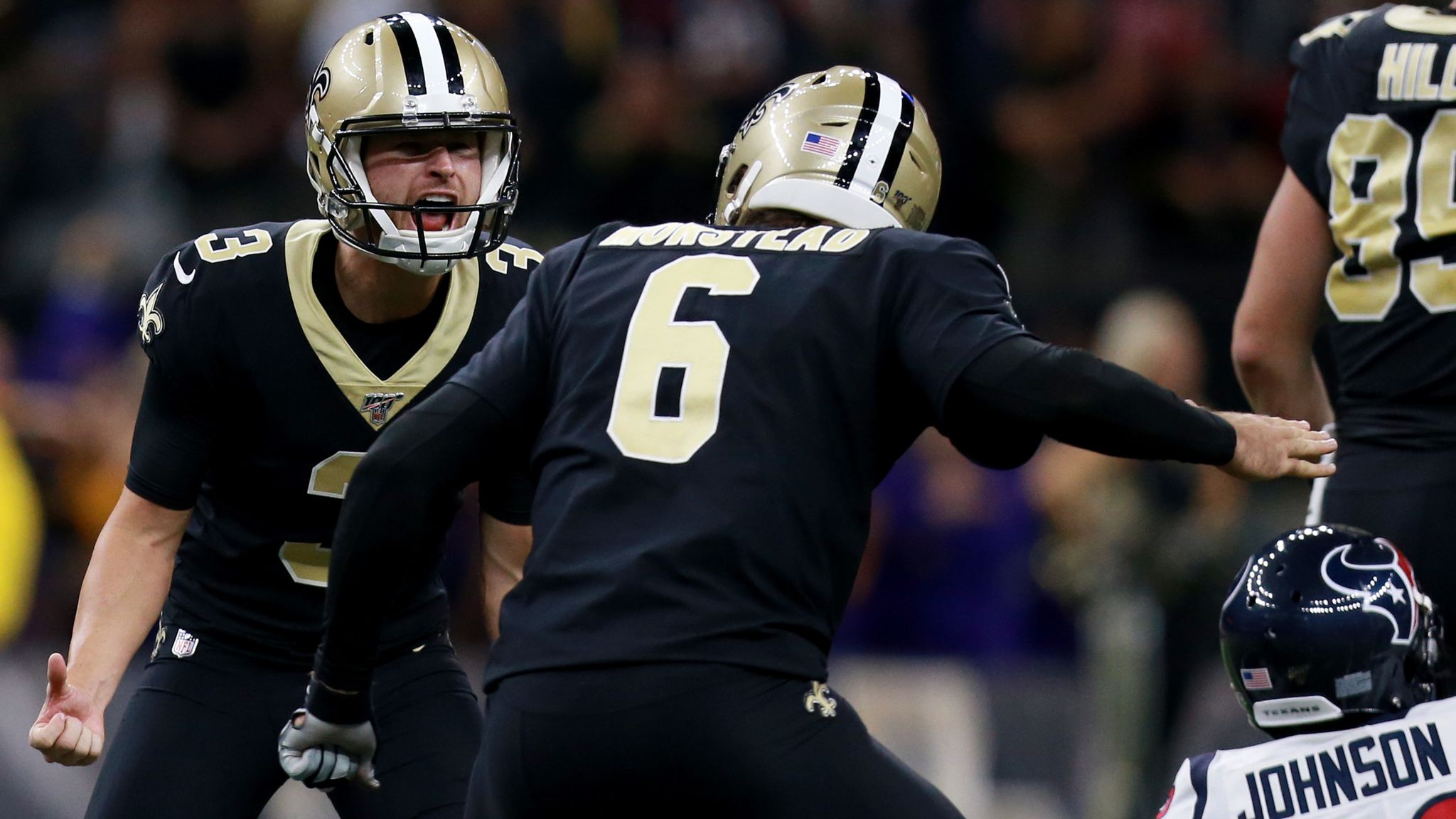 Lutz's 58-yard field goal lifts Saints over Texans, 30-28