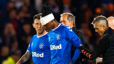Image of Joe Aribo was injured in Rangers' win at Livingston
