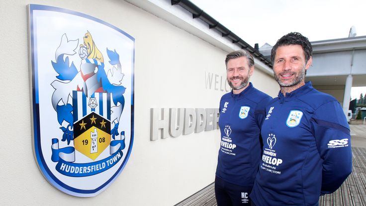 Danny and Nicky Cowley are announced as the new management team for Huddersfield Town at the club's PPG Canalside training complex on September 10, 2019