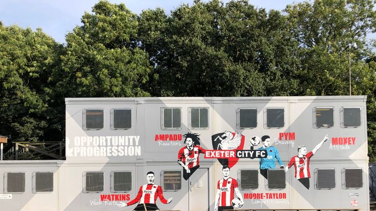 Exeter City's academy building showcasing the qualities of former players