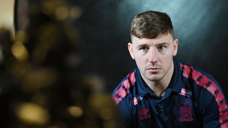 Picture by SimonWilkinson/SWpix.com 16/09/2019 Superleague Rugby League. Play-Off Press Conference, Evolution Suite, Old Trafford Manchester
- Wigan's George Williams.