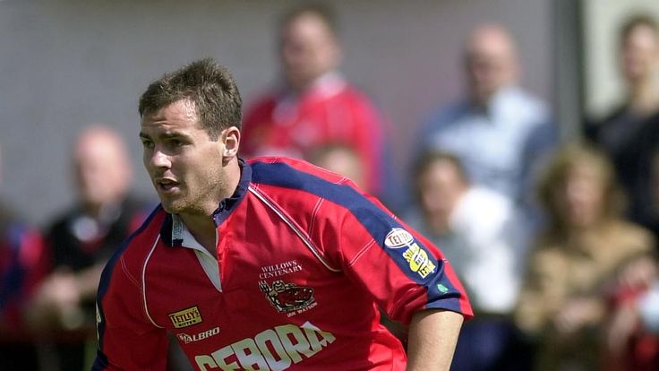 Current Salford coach Ian Watson helps the Reds to a win at the Willows over Wigan in 1997