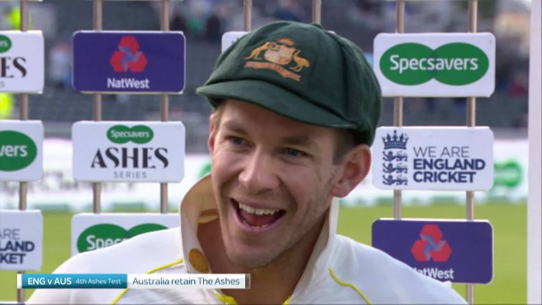 Australia captain Tim Paine says it's special to win 'such an unbelievable series' after his side won the fourth Test and retained the Ashes at Old Trafford