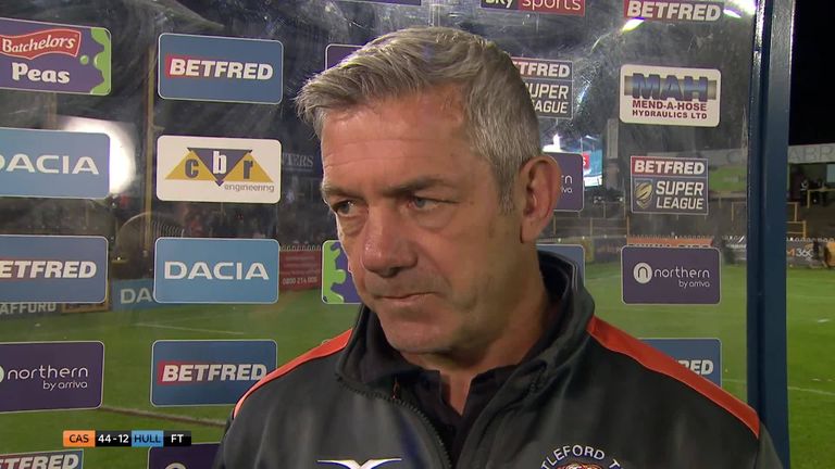Castleford head coach Daryl Powell speaks to Sky Sports after the Tigers' 44-12 win over Hull FC on Thursday