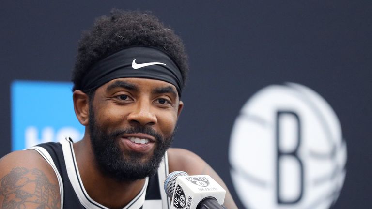 Kyrie Irving And Kevin Durant Take Centre Stage At Brooklyn Nets Media Day Nba News Sky Sports