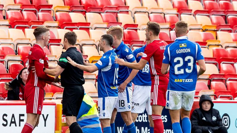 Tempers flare during as St. Johnstone hold Aberdeen
