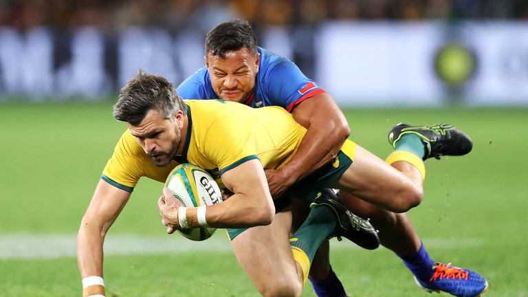 Adam Ashley-Cooper was one of six try scorers for the Wallabies