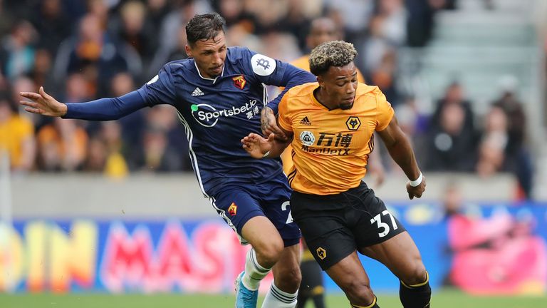 Adama Traore impressed for Wolves against Watford