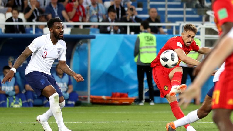 Adnan Januzaj scores in Belgium's 1-0 win over England in their 2018 World Cup, Group G encounter