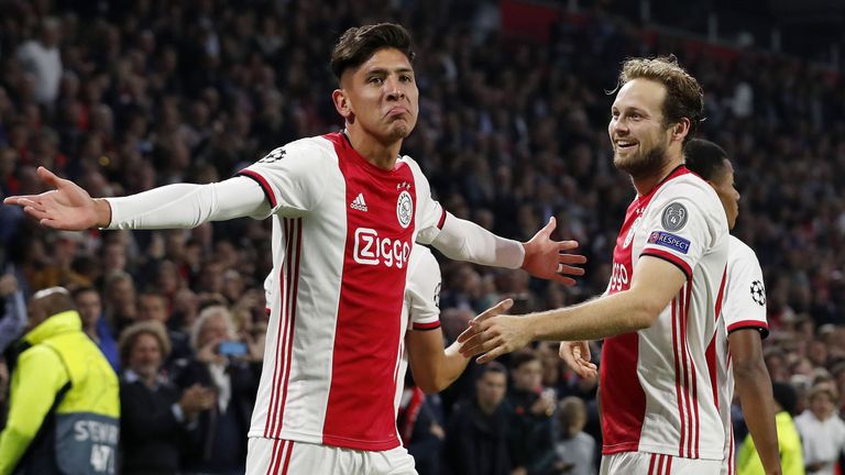  Edson Alvarez was on target in Ajax's victory over Lille