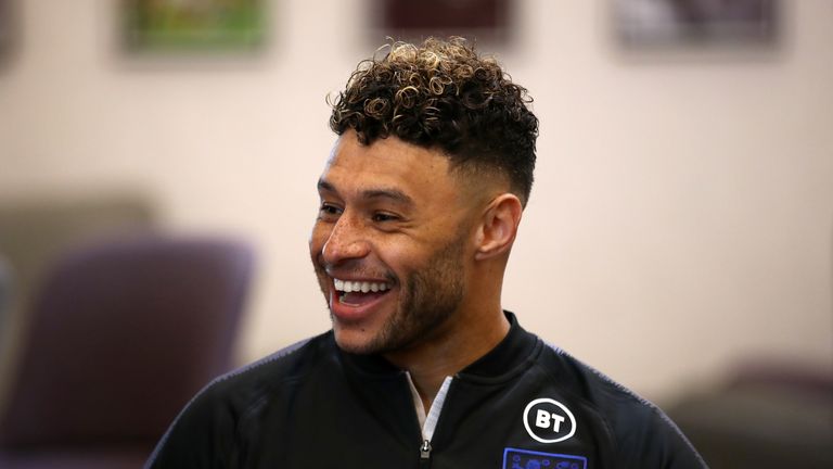 Alex Oxlade-Chamberlain during the England Media Day at St George's Park