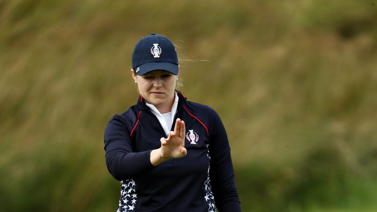 Ally McDonald during the Solheim Cup singles