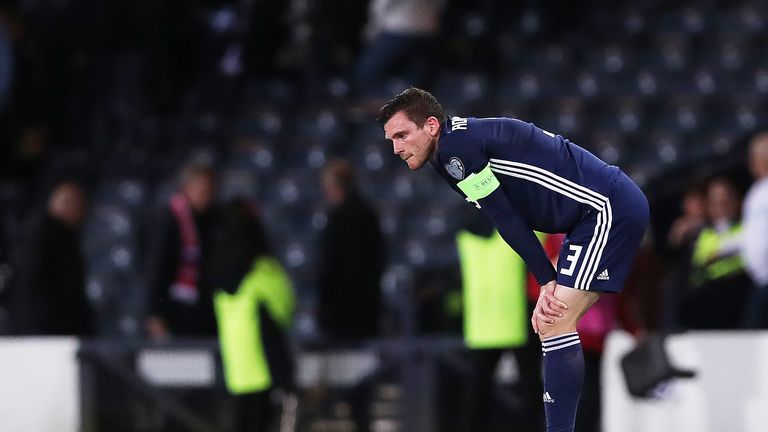 Andrew Robertson was left fuming with Scotland after their 2-1 defeat to Russia