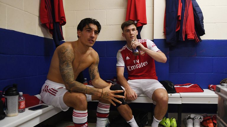 Hector Bellerin and Kieran Tierney have stepped up their recoveries from injury