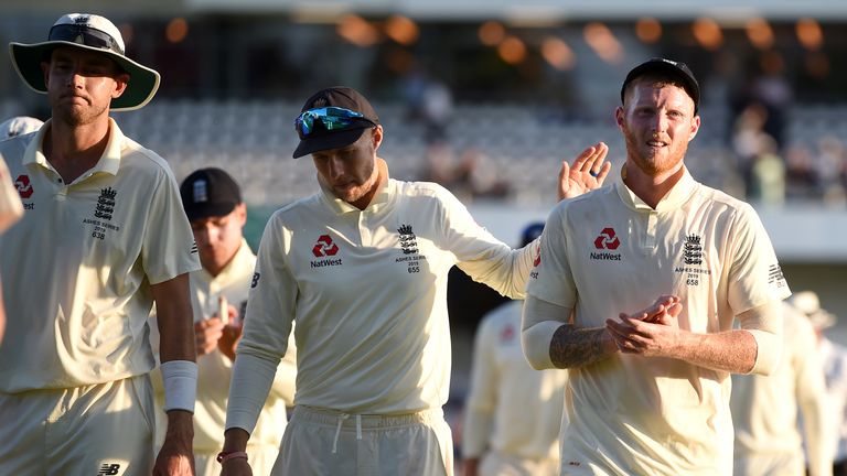 Joe Root and Ben Stokes, England, Ashes Test at Headingley