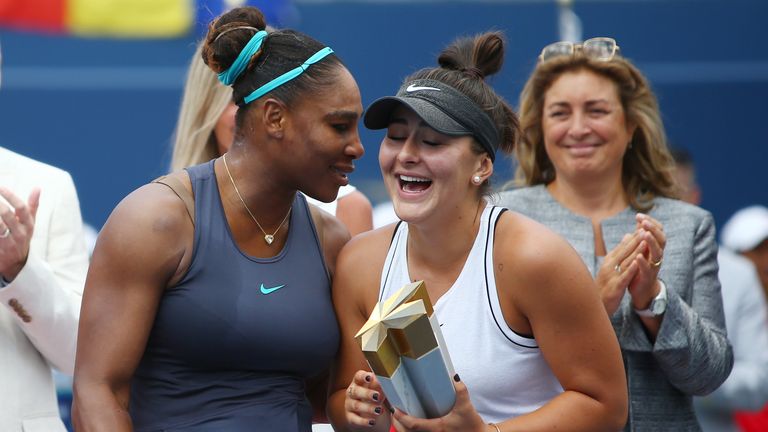 Andreescu ganó su segundo título del año después de que Serena Williams se retiró lesionada en la final de Toronto