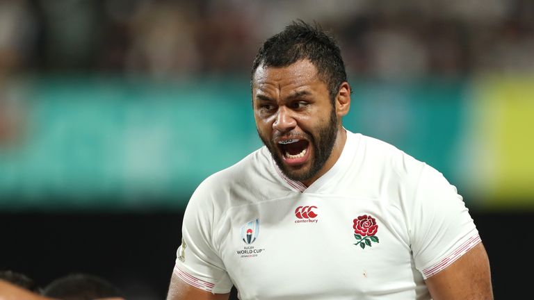 Billy Vunipola during England's World Cup match against Tonga