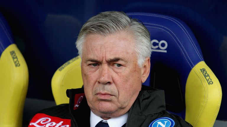 Ancelotti says he is 'shocked at the incompetence' regarding the lack of progress made to the changing rooms at the San Paolo stadium