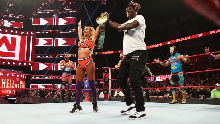 Carmella pinned R-Truth to become 24/7 Champion
