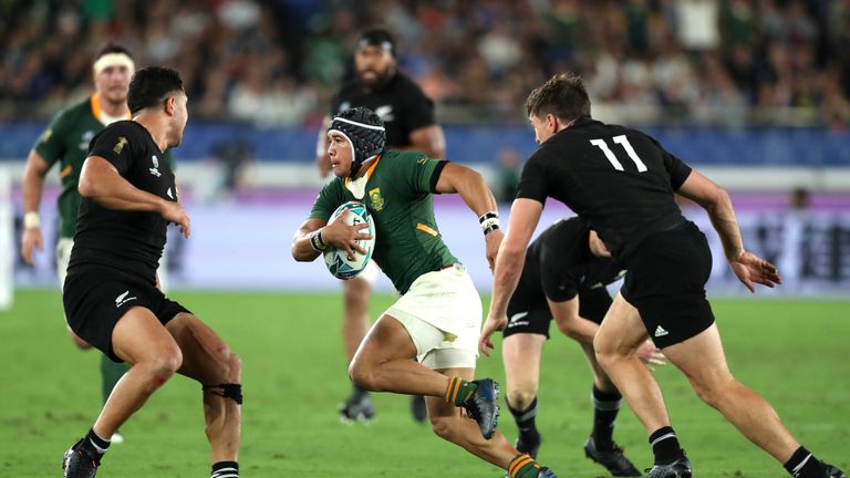 Cheslin Kolbe made some  impressive runs for the Springboks