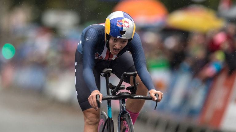 Chloe Dygert wins the elite women’s time trial at the World Championships