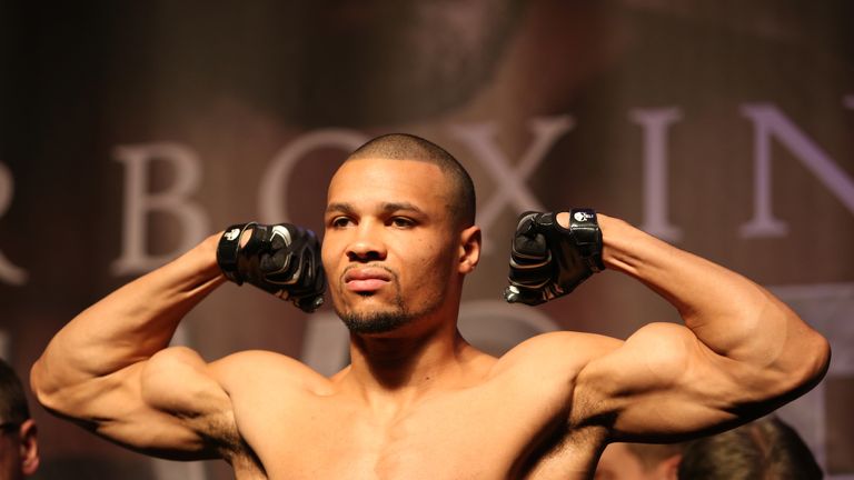 LONDON, ENGLAND - FEBRUARY 22: during the weigh-in ahead of the IBO World Super Middleweight Title fight between DeGale v Chris Eubank Jr. on the 23rd February at the Intercontinental Hotel on February 22, 2019 in London, England. (Photo by Jack Thomas/Getty Images)