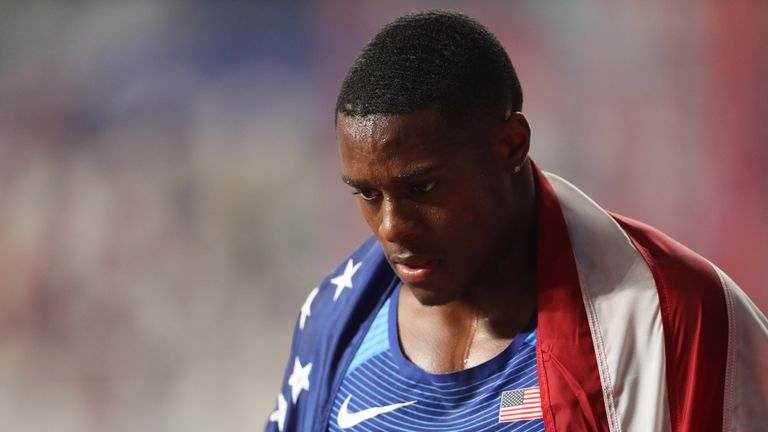 Christian Coleman will not attempt the sprint double in Doha