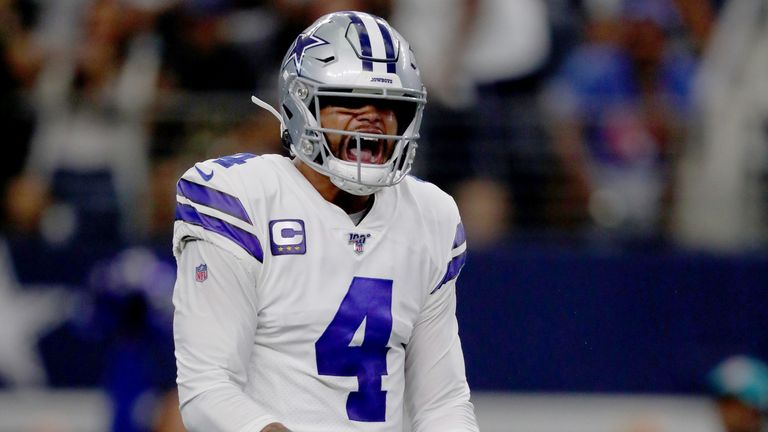 Dak Prescott lanzó cuatro touchdowns en una victoria de los Dallas Cowboys