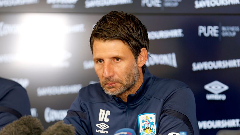 New Huddersfield Town manager Danny Cowley during a press conference at the club's PPG Canalside training complex