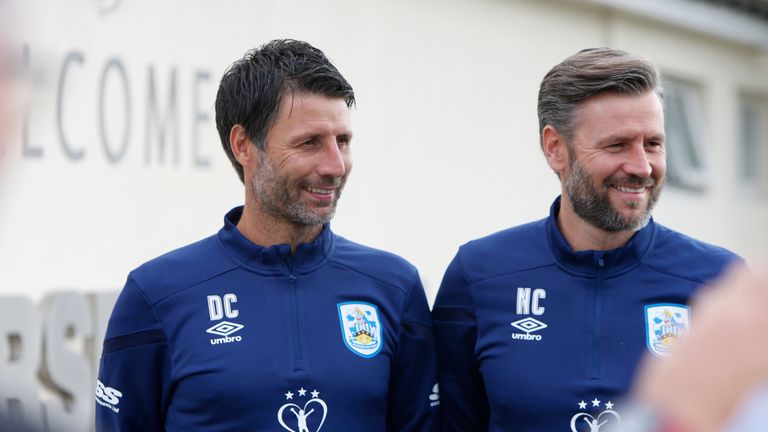 Danny and Nicky Cowley are announced as the new management team for Huddersfield Town at the club's PPG Canalside training complex on September 10, 2019