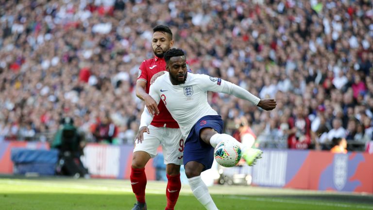 Danny Rose in action against Bulgaria at Wembley