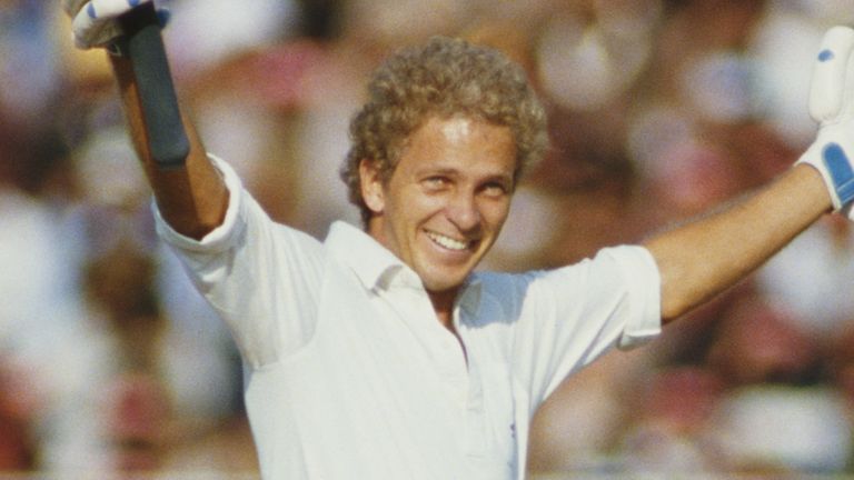 David Gower in India in 1985