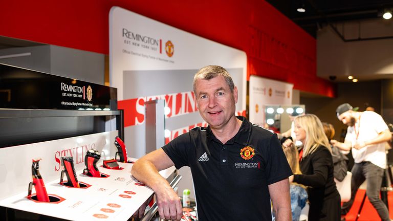 Denis Irwin at the Remington MUFC collection launch
