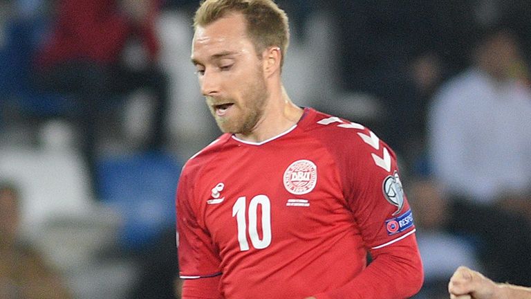 Denmark v Georgia in Euro 2020 Qualifiers.