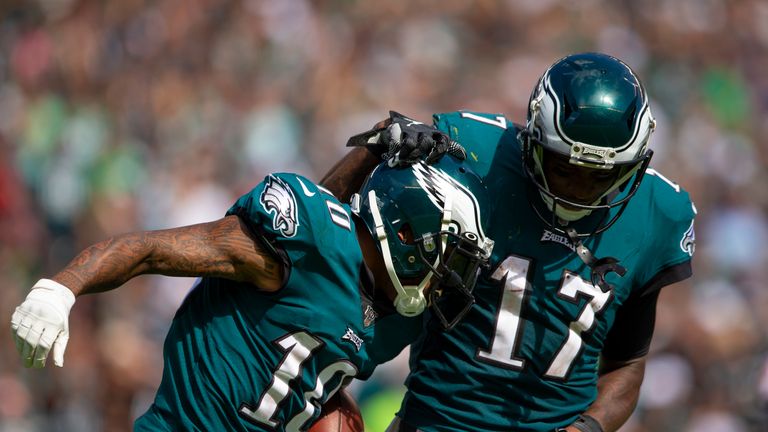DeSean Jackson and Alshon Jeffery both scored in Philadelphia' Week One win, but sat out Week Two and Three losses