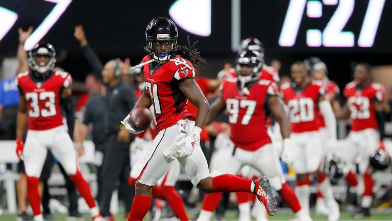 A couple of key defensive plays from Desmond Trufant set the platform for Falcons early lead