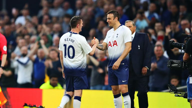 Dimitar Berbatov and Robbie Keane
