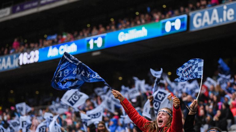 A record crowd of 56,114 was in attendance