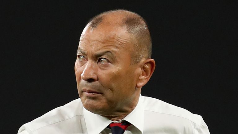 England head coach Eddie Jones prior to the Rugby World Cup 2019, Pool C game against Tonga at Sapporo Dome