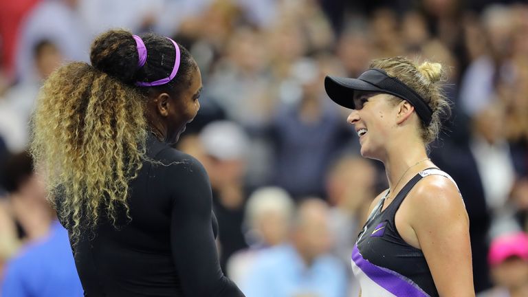 Elina Svitolina, right, had beaten Johanna Konta in the quarter-finals