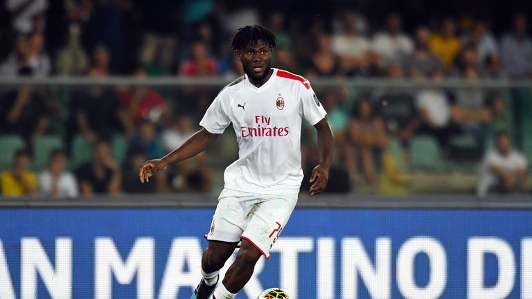 during the Serie A match between Hellas Verona and AC Milan at Stadio Marcantonio Bentegodi on September 15, 2019 in Verona, Italy.