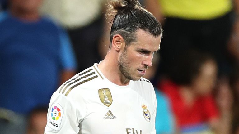 Gareth Bale was sent off for two yellow cards in stoppage time