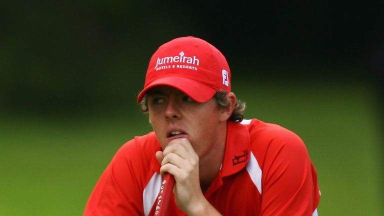 Rory McIlroy during his debut at the BMW PGA Championship at Wentworth in 2008