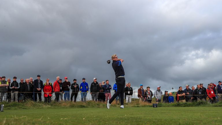 Thomas Plumb during day one of the 2019 Walker Cup