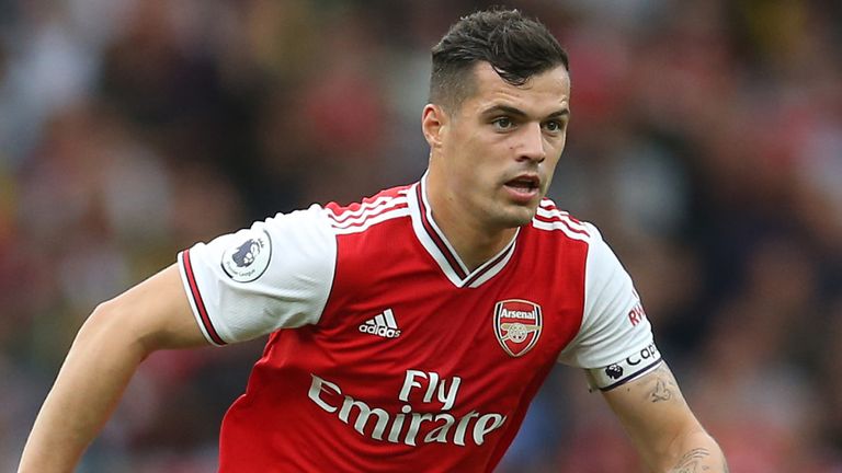 Granit Xhaka was jeered by the Arsenal supporters during the win over Aston Villa