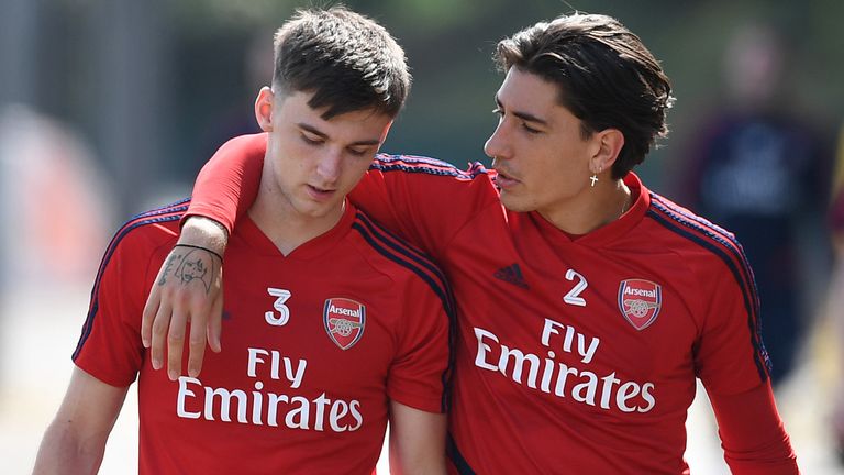 Hector Bellerin and Kieran Tierney